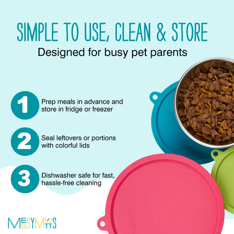 Messy Mutts stainless bowl interior texture and finish, durable hygienic benefit