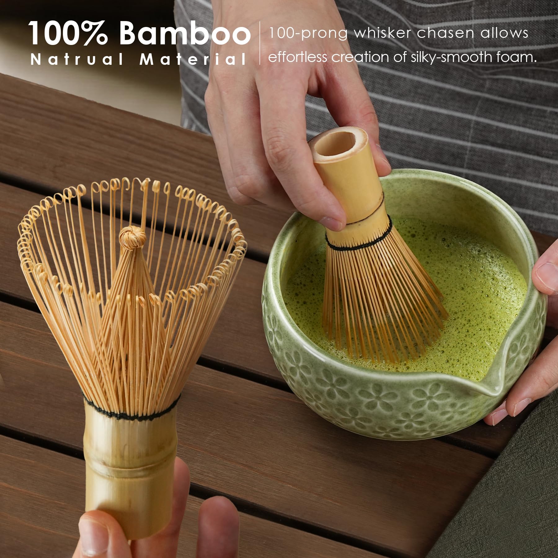 Metflavor whisk on holder preserving shape and aiding air-dry