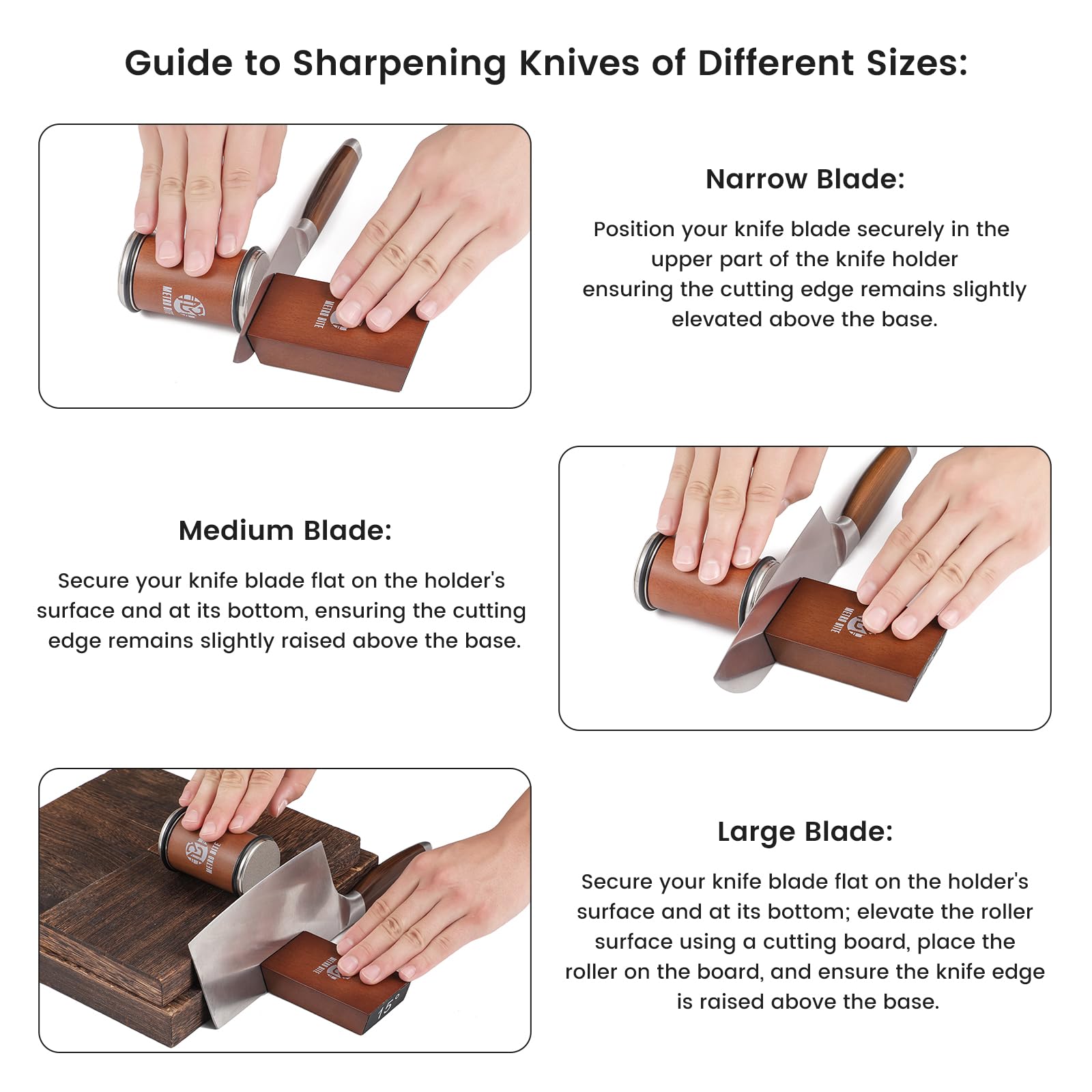 Metro Bite size scale with knife showing compact footprint and easy storage benefit