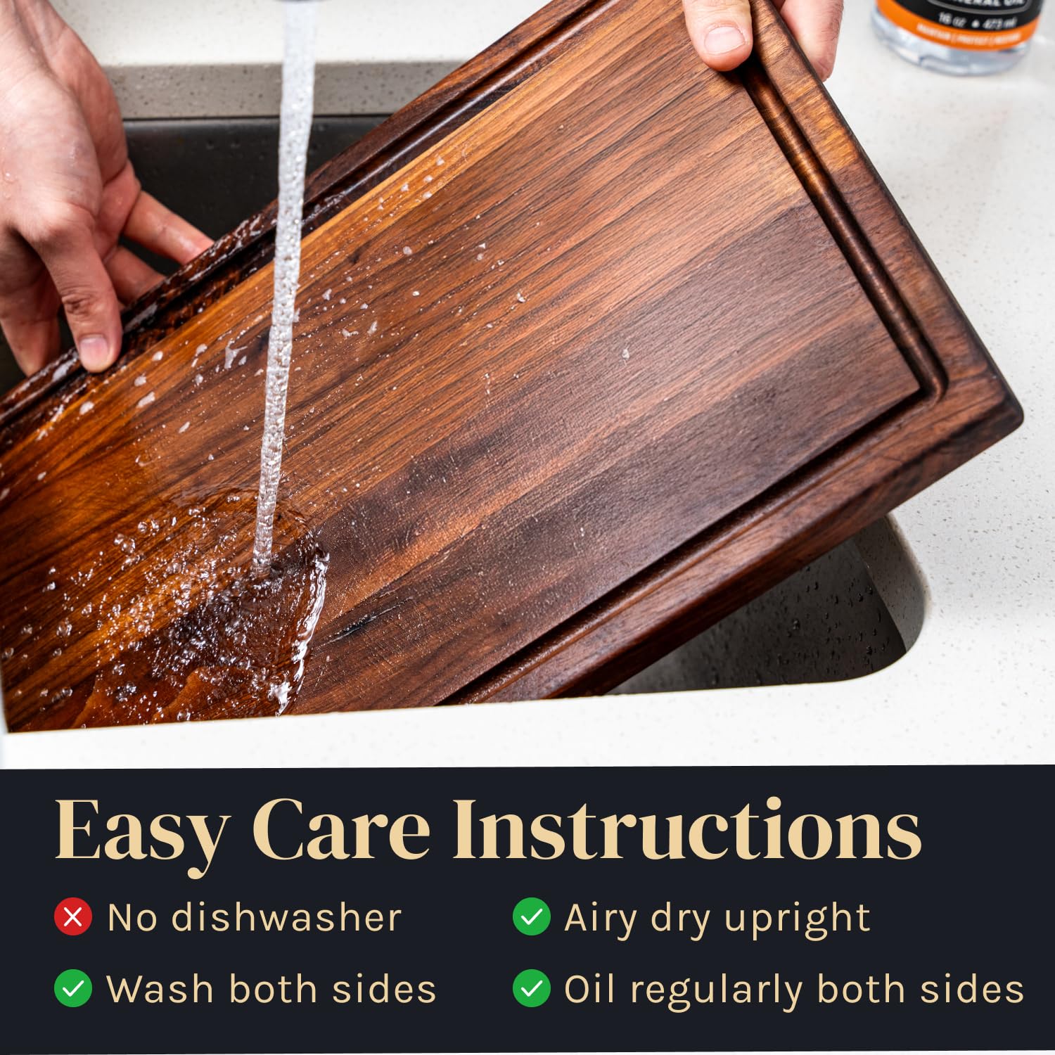 Mevell smooth sanded surface texture highlighting ready-to-use finish benefit: knife-friendly