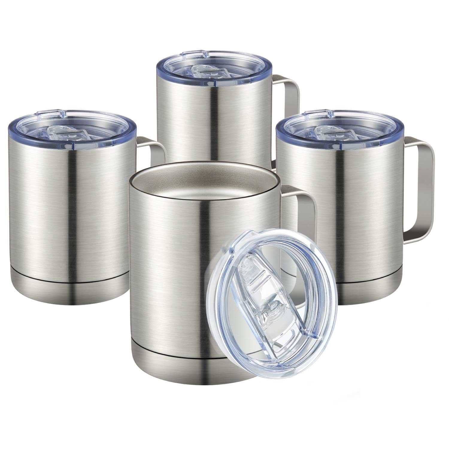 MEWAY front view of four-pack showing sleek stainless steel and handles for convenience