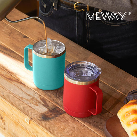 MEWAY tumbler in car cupholder demonstrating travel stability