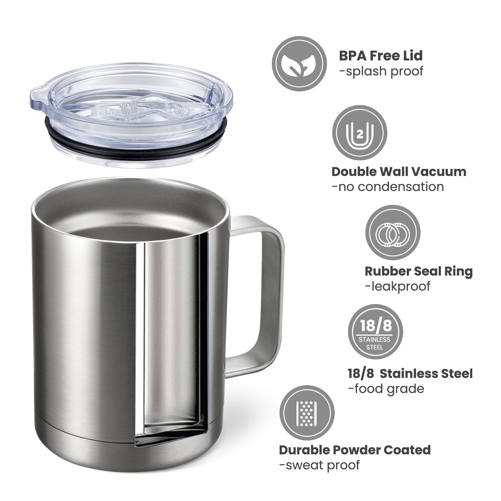 MEWAY close-up of electro-polished stainless steel interior demonstrating flavor protection