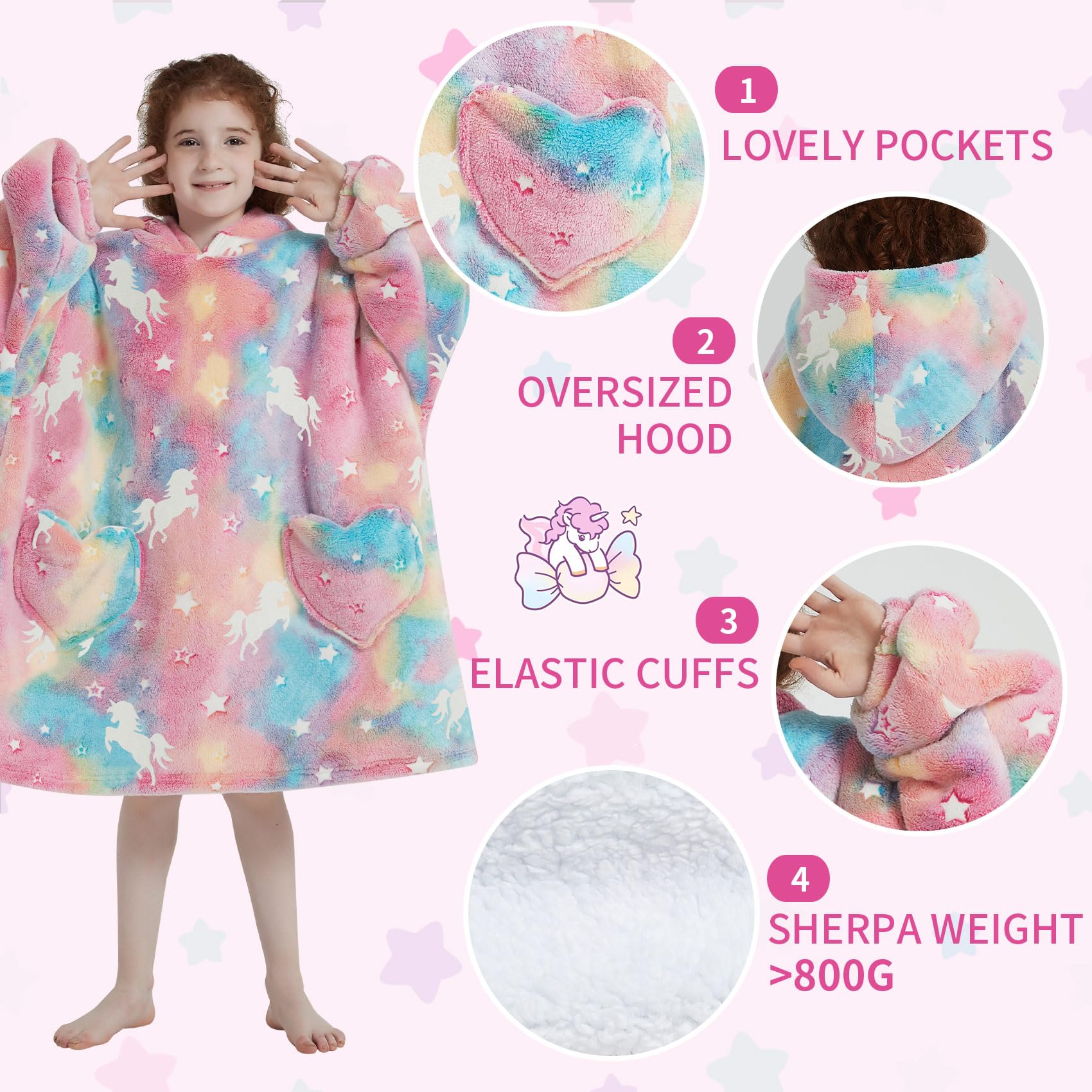 Mewkou large front pockets and hood detail offering storage and warmth