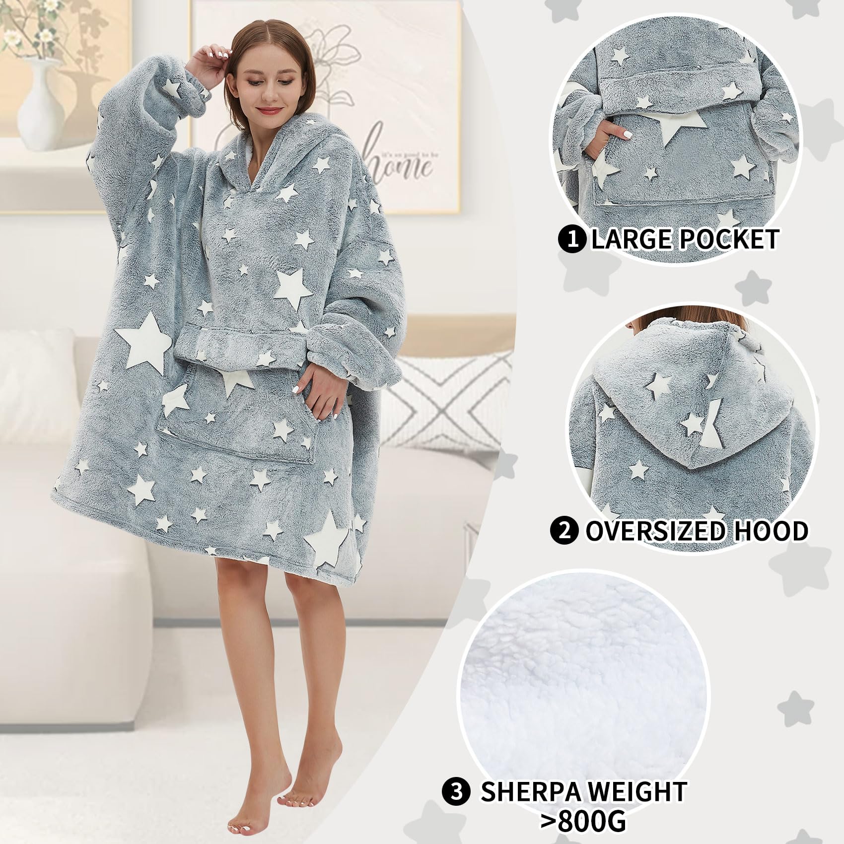 Mewkou glowing stars at night demonstrating soft visibility and playful style