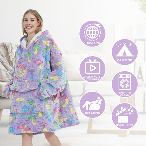 Mewkou hoodie worn on sofa illustrating relaxed lounging comfort