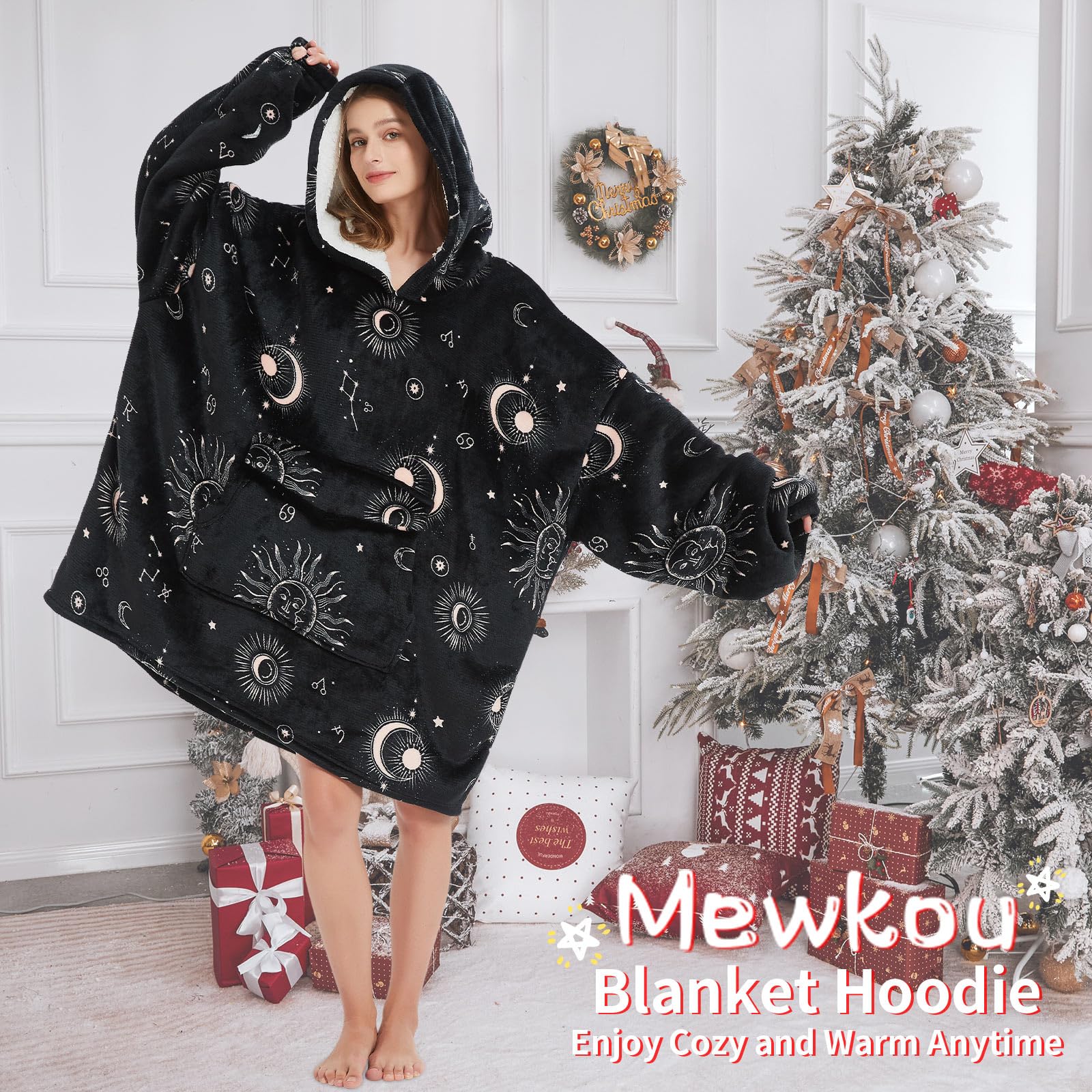 Mewkou outdoor evening lifestyle showing portable warmth benefit
