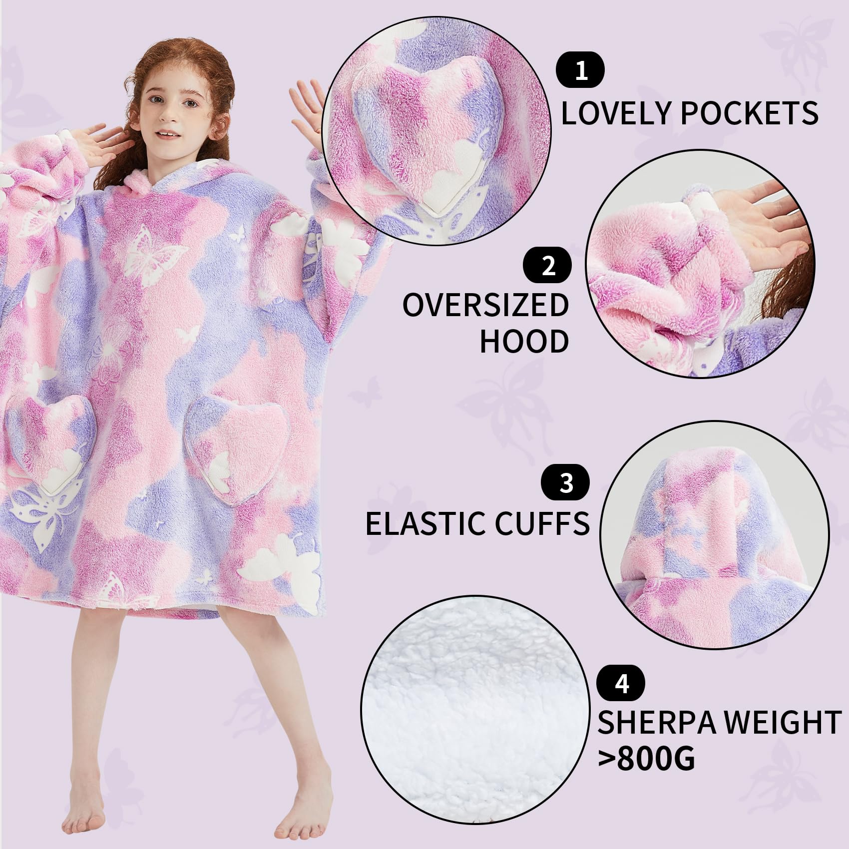 Mewkou large pockets detail showing convenient storage and comfort