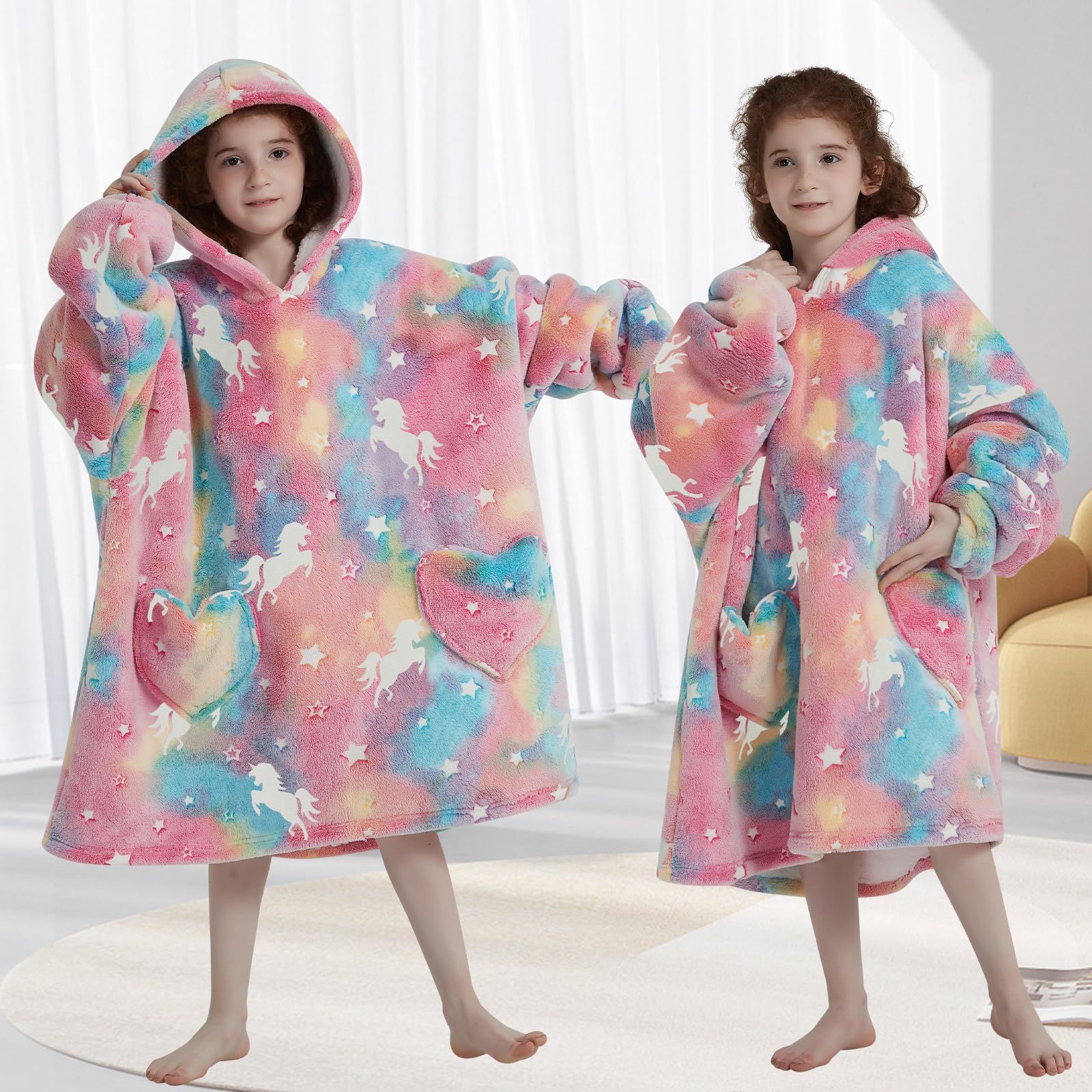 Mewkou size comparison on a child showing oversized fit and coverage