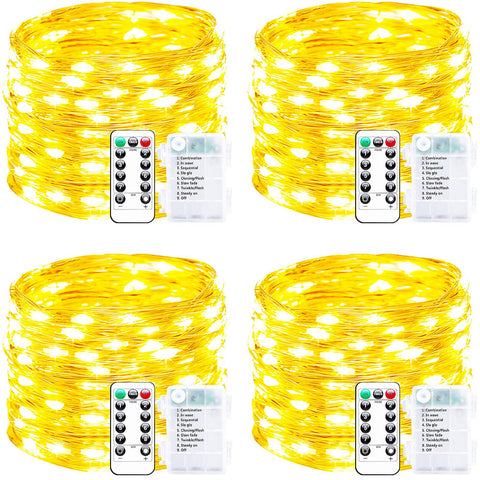 Mewuv front packaging showing 4-pack and total 800 LEDs for versatile decorating