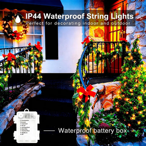 Mewuv battery case with water splashes showing IP65 protection for outdoor use