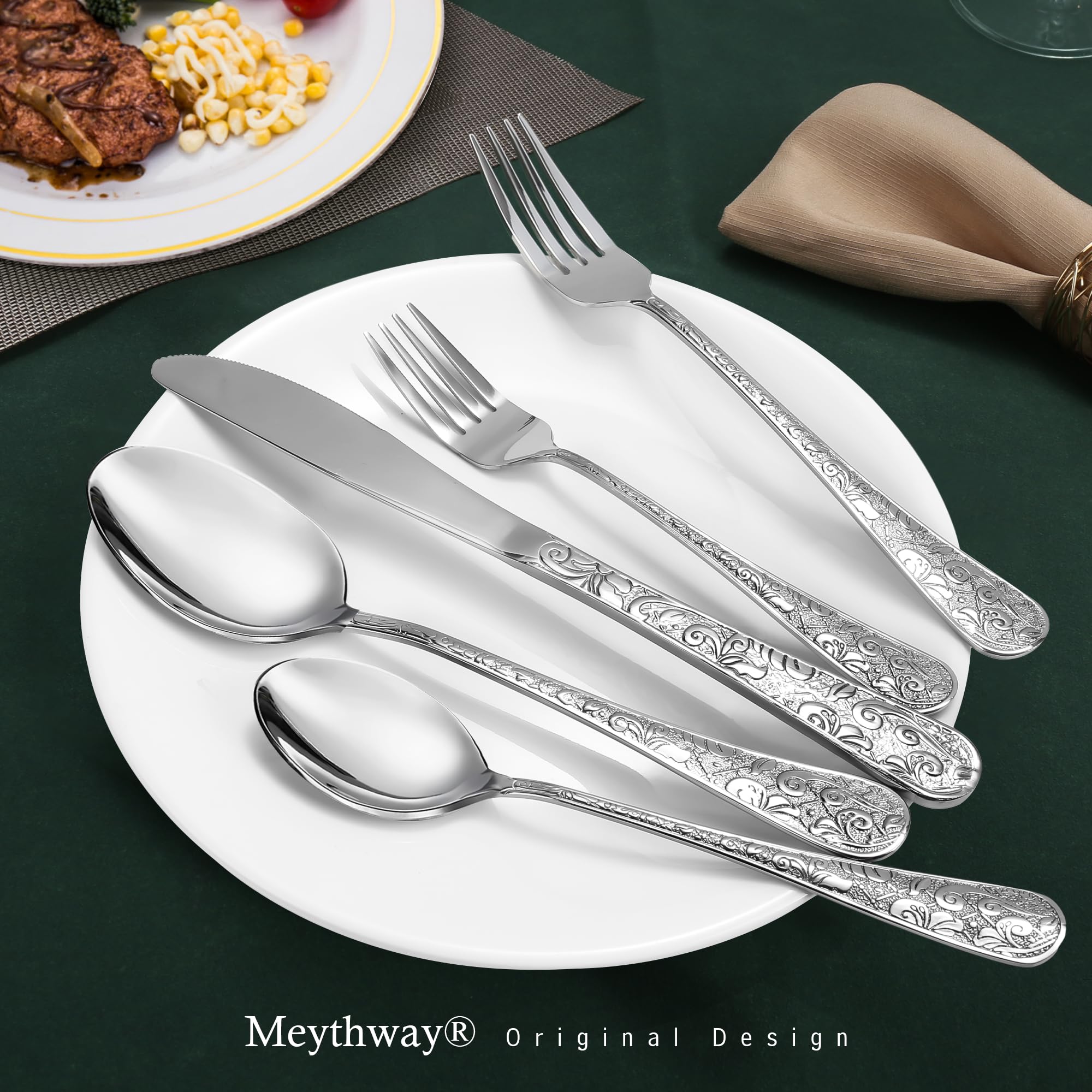 Meythway carved handle close-up highlighting textured design and improved grip