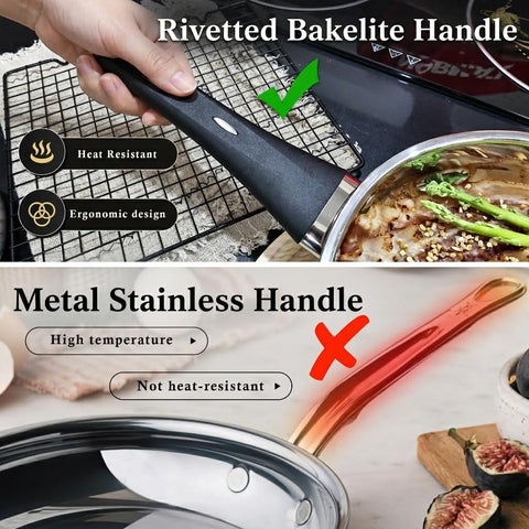 Meythway close-up of stay-cool handle demonstrating secure grip and safer handling