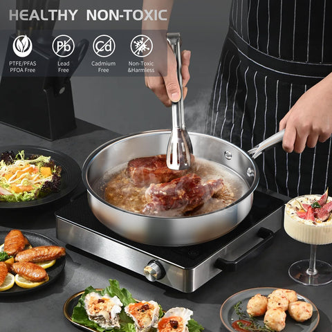 Meythway steamer insert installed in stockpot showing steaming option benefit: versatile cooking