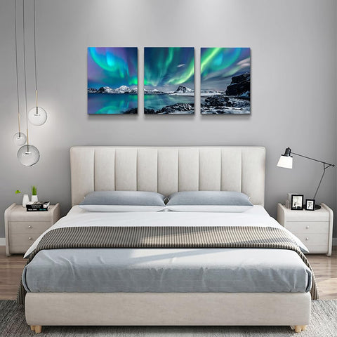 MHARTK66 displayed in a modern living room adding color and depth to decor