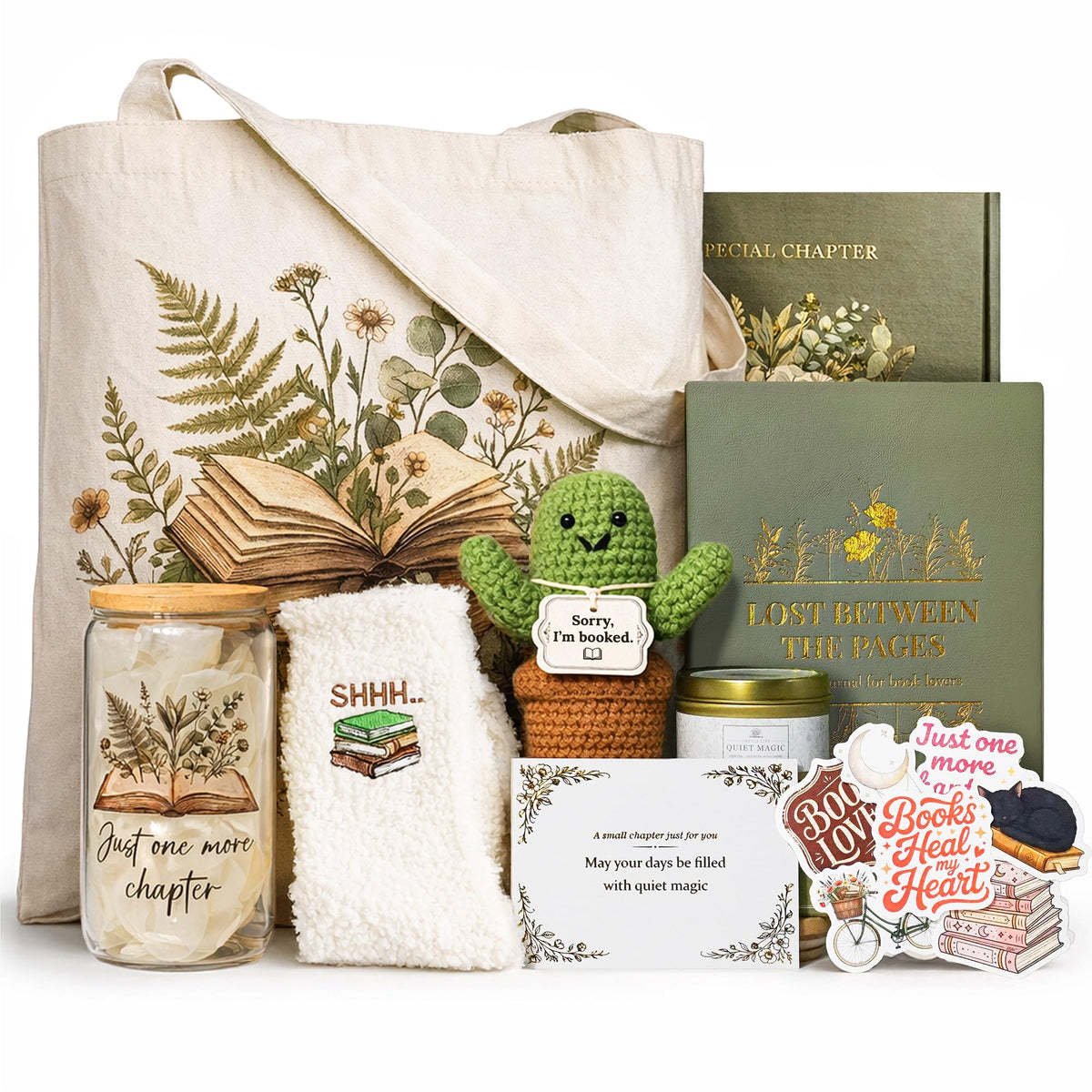 MHSMHL premium gift box front view showing curated reading items and ready-to-gift appeal