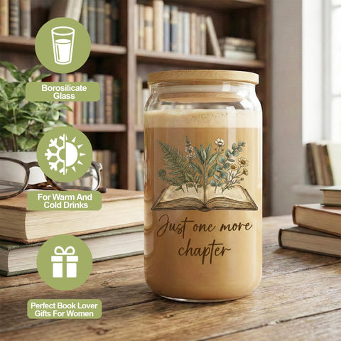 MHSMHL glass cup with straw close-up showcasing spill-resistant design for comfortable sipping