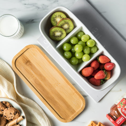 Miamolo condiment bowls filled with sauces demonstrating versatile serving options