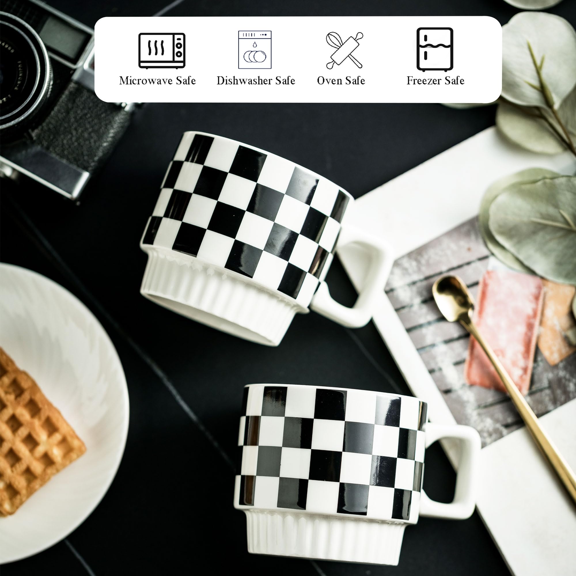 Miamolo spoons arranged with mugs for ready-to-serve convenience