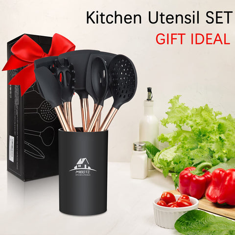 MIBOTE deep soup ladle serving broth neatly with controlled pouring