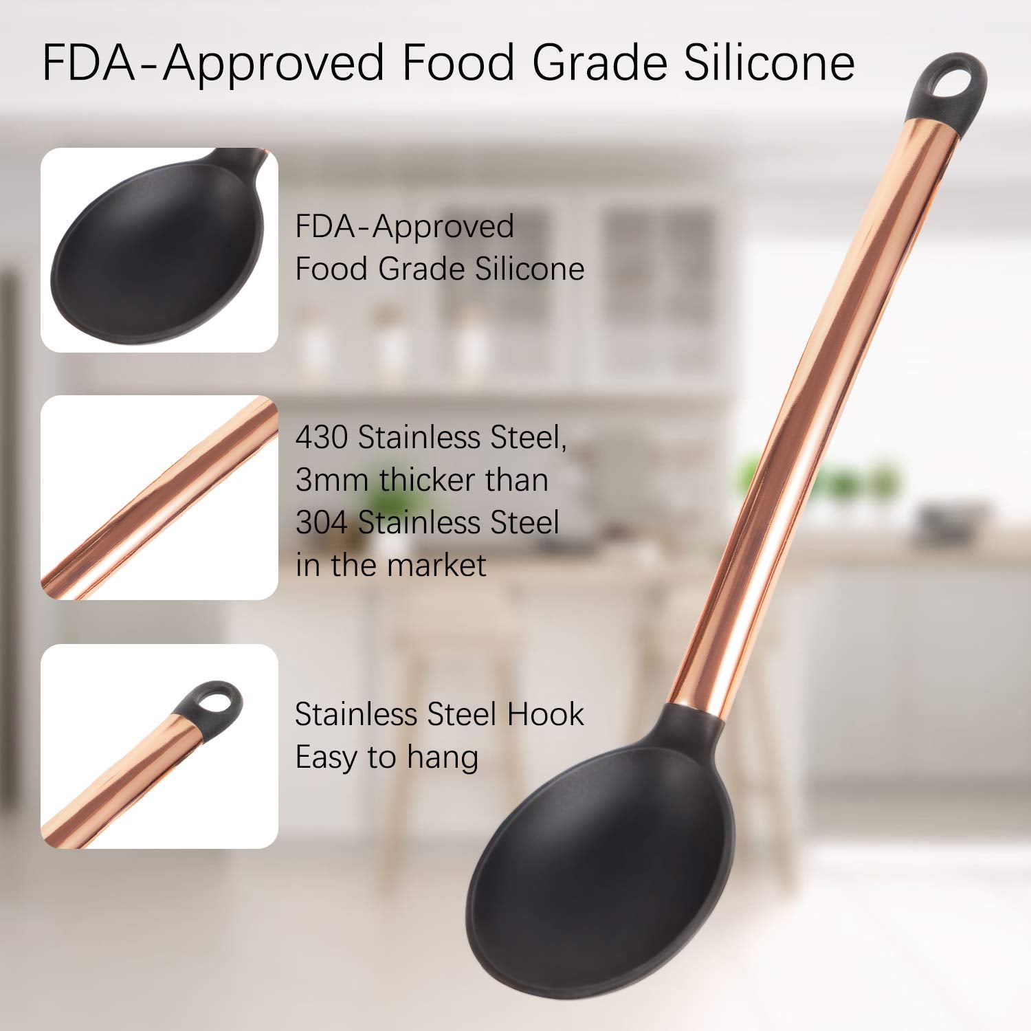 MIBOTE flexible spatula flipping pancake safely without scratching pan