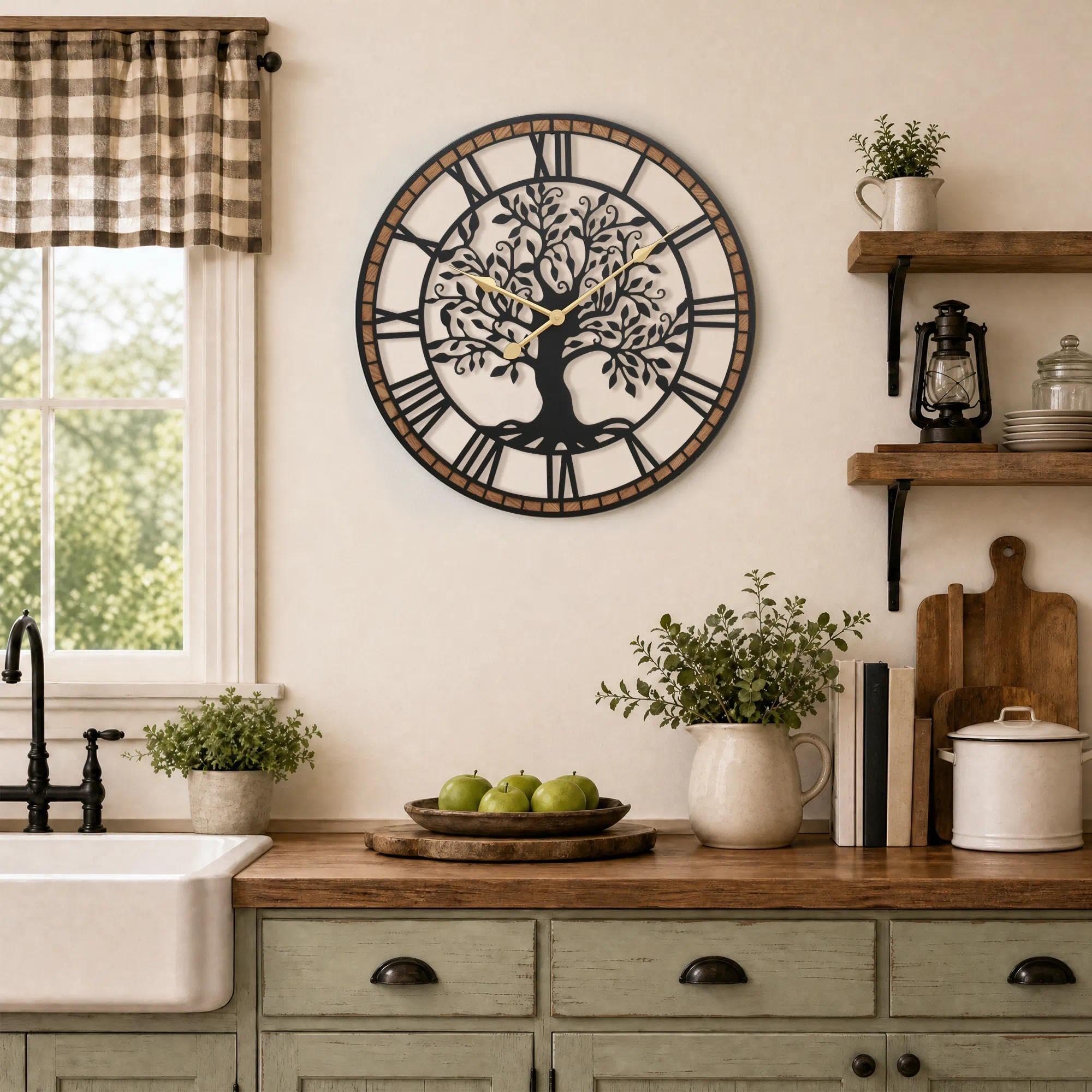 micasso mounted in dining room showing how it complements farmhouse decor