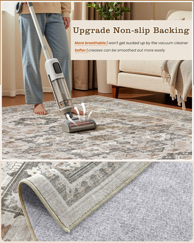 Micgeek rug styled in living room illustrating cohesive décor and warm atmosphere benefit