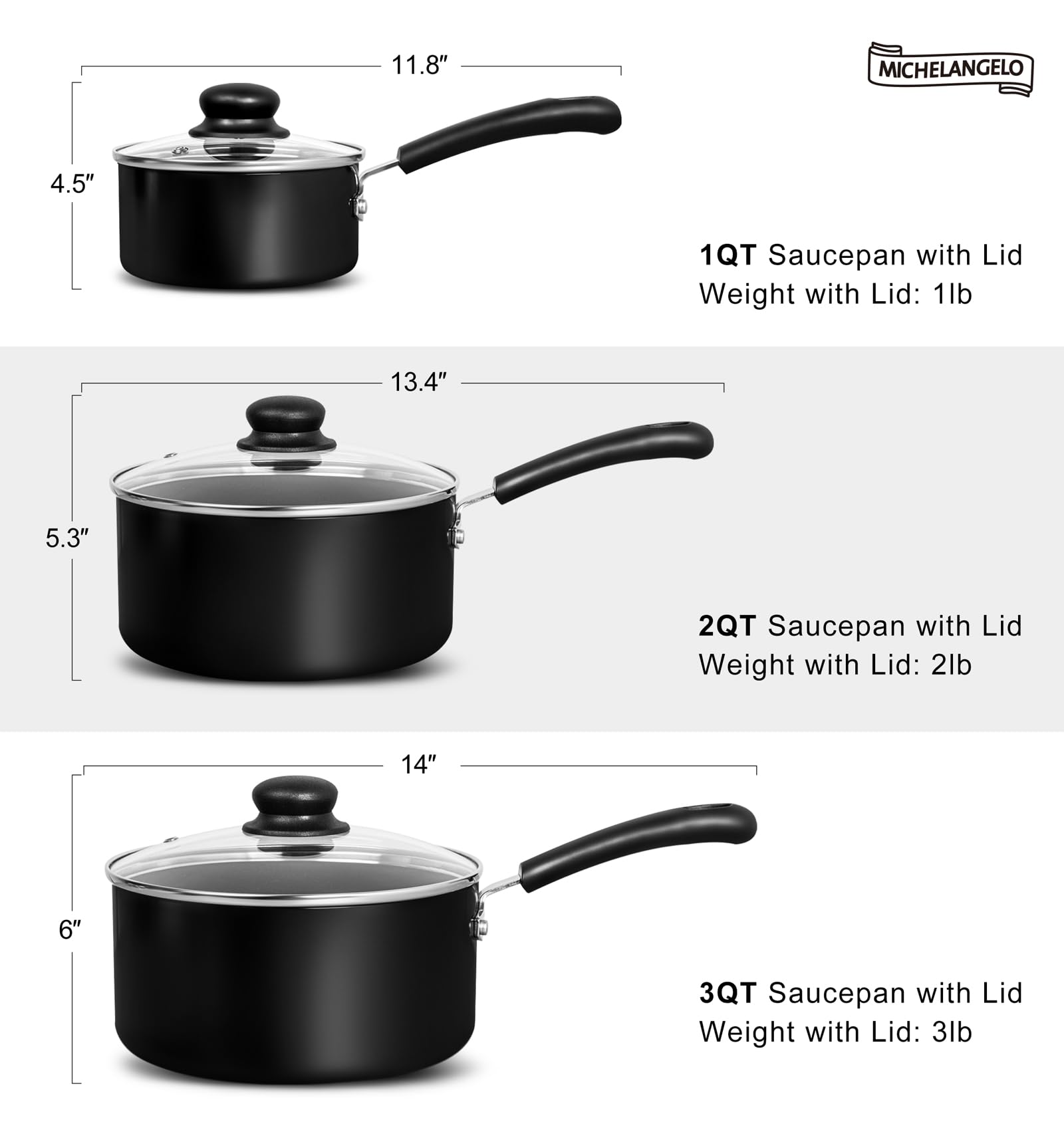 MICHELANGELO set on kitchen counter in lifestyle scene showing everyday cooking convenience