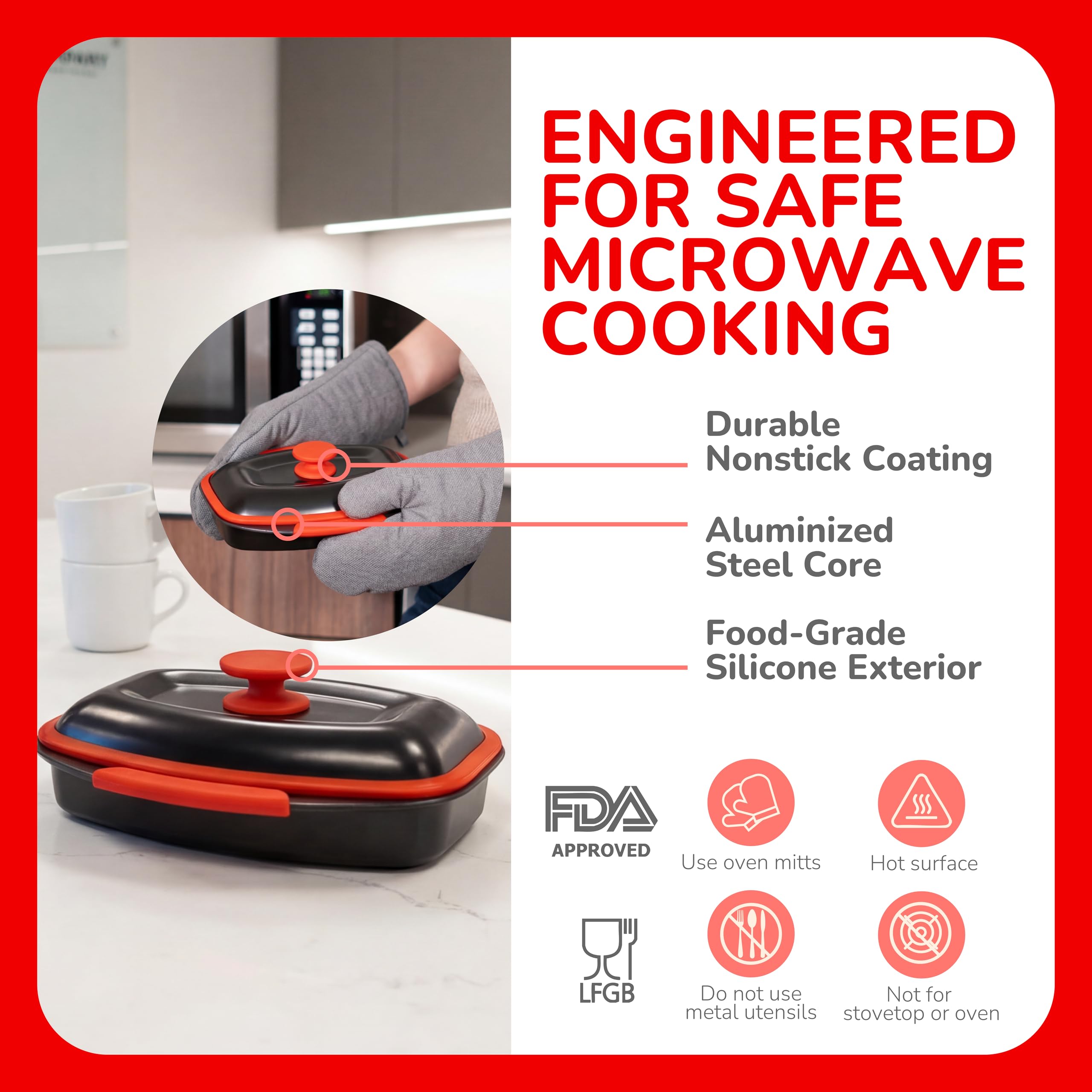 Micro Grill Chef Pot on kitchen counter ready for simple healthy cooking