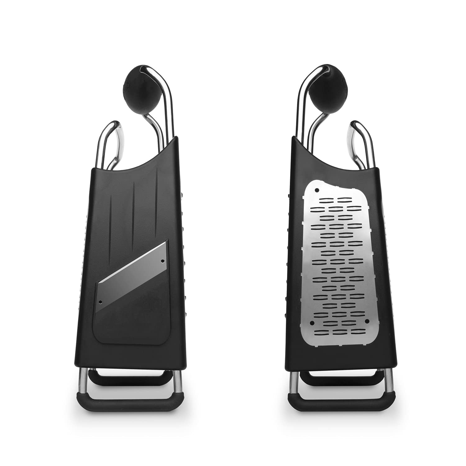 Microplane extra-coarse grating potatoes for hash browns with speed