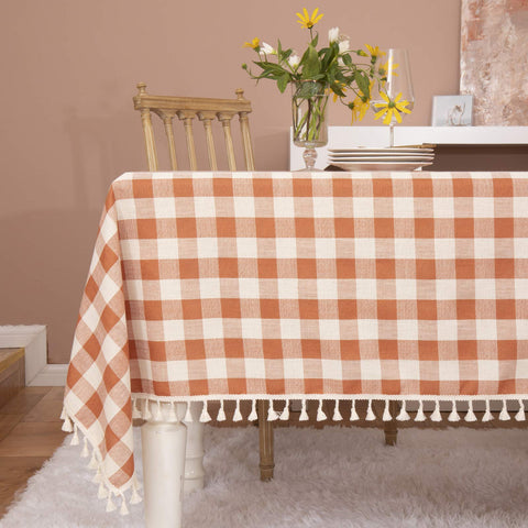 Midsummer Breeze front flatlay showing orange gingham tablecloth and cozy benefit