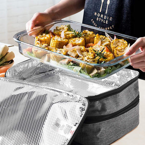 MIER open expandable carrier with two insulated compartments for temperature separation