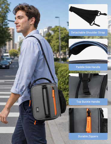 MIER front zipper pocket detail provides quick-access convenience