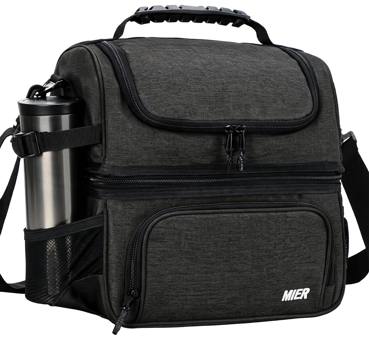 MIER lunch box front view showing compact design and organized look