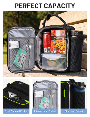 MIER expanded lunch box holding nine cans showing increased capacity