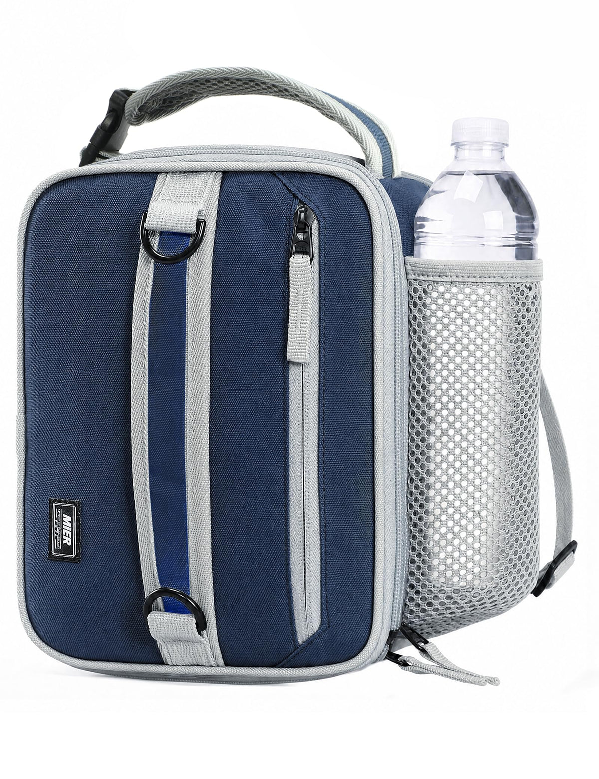 MIER navy front compact view showing slim profile and easy grab handles