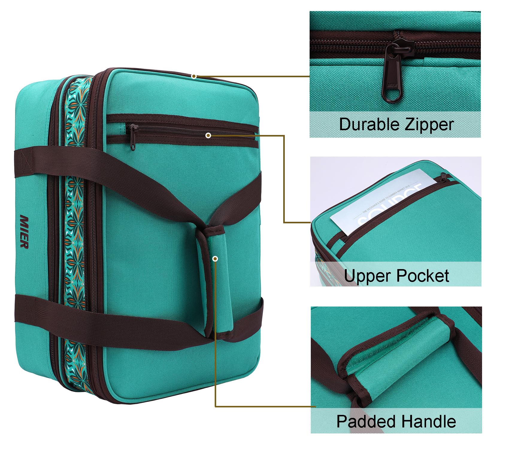 MIER padded handle close-up providing comfortable grip when carrying heavy dishes