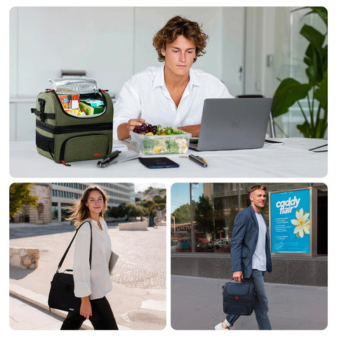 MIER detachable padded shoulder strap and soft handle for comfortable carry benefit