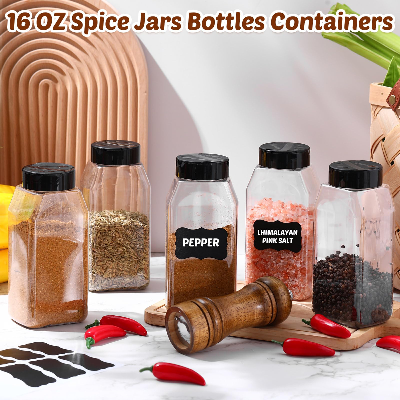 Mifoci jar next to 16 oz measuring cup showing accurate capacity benefit