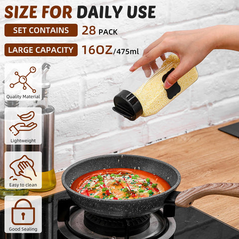 Mifoci clear jar filled with colorful spices showing content visibility benefit