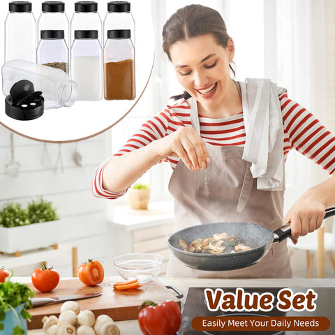Mifoci jars with black stickers applied showing quick identification benefit