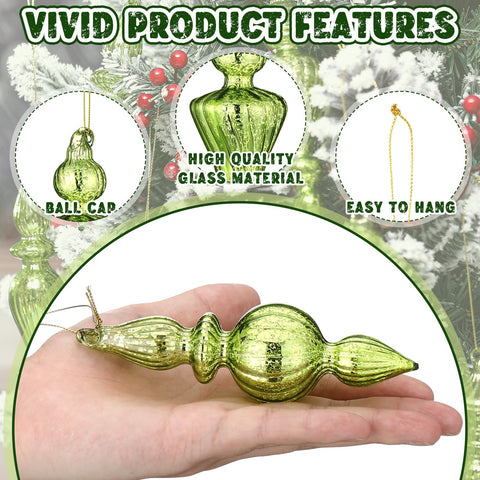 Mifoci finials styled on a mantel and garland adding cohesive seasonal elegance