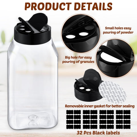 Mifoci square jars side profile aligned to save shelf space benefit