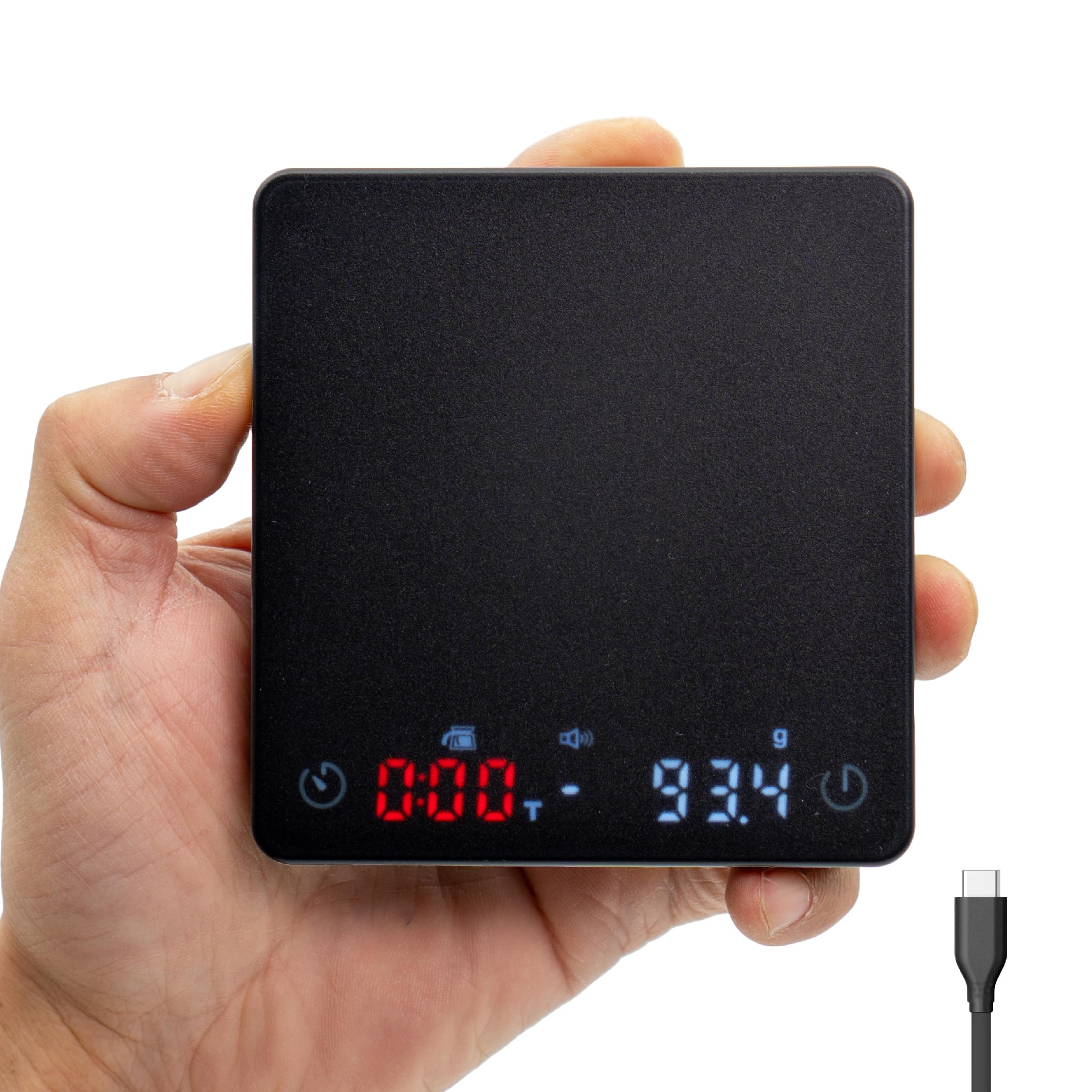 MiiCoffee nano front view showing compact scale and neat footprint for space savings