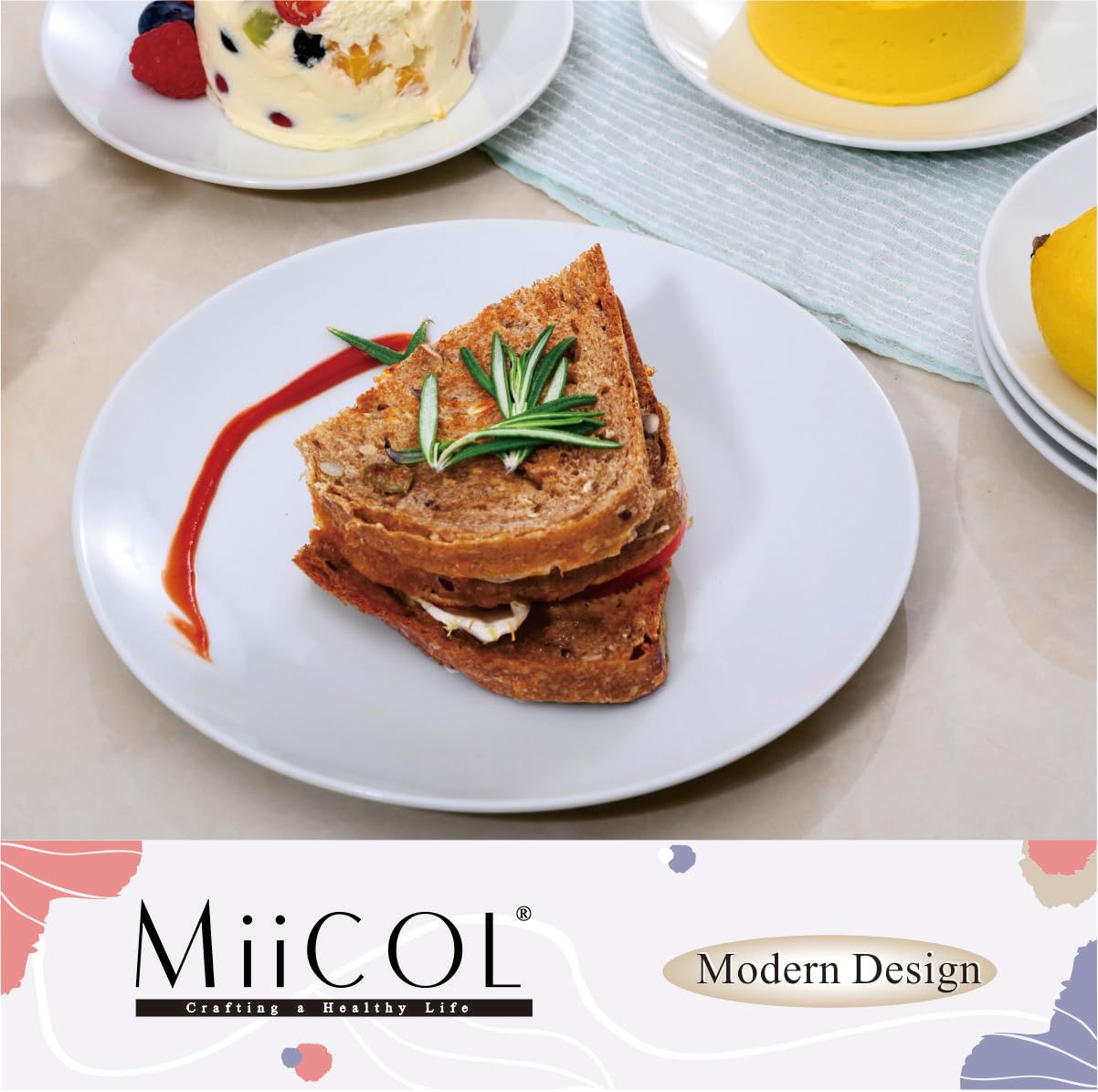 Miicol dining table lifestyle scene showing timeless look improving table presentation