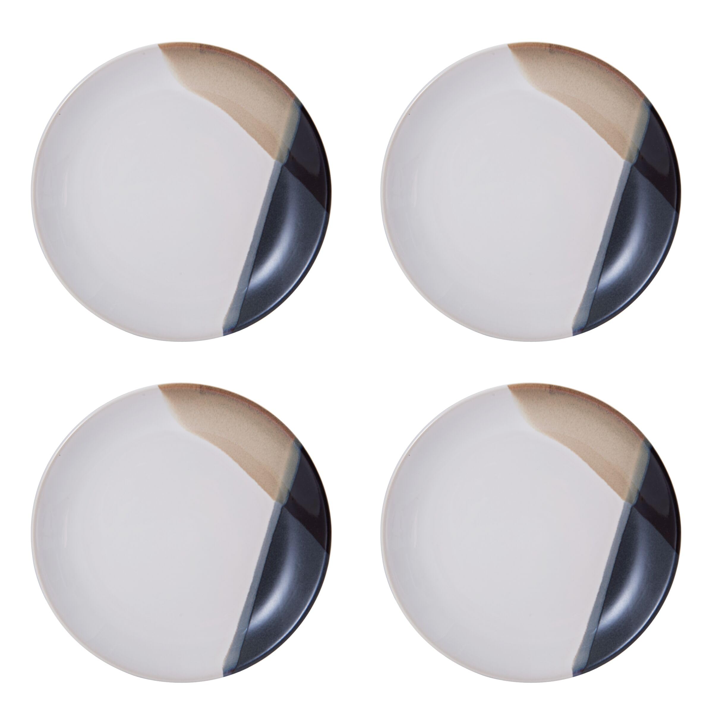 Mikasa Caden stacked plates and bowls, space-efficient storage for kitchens