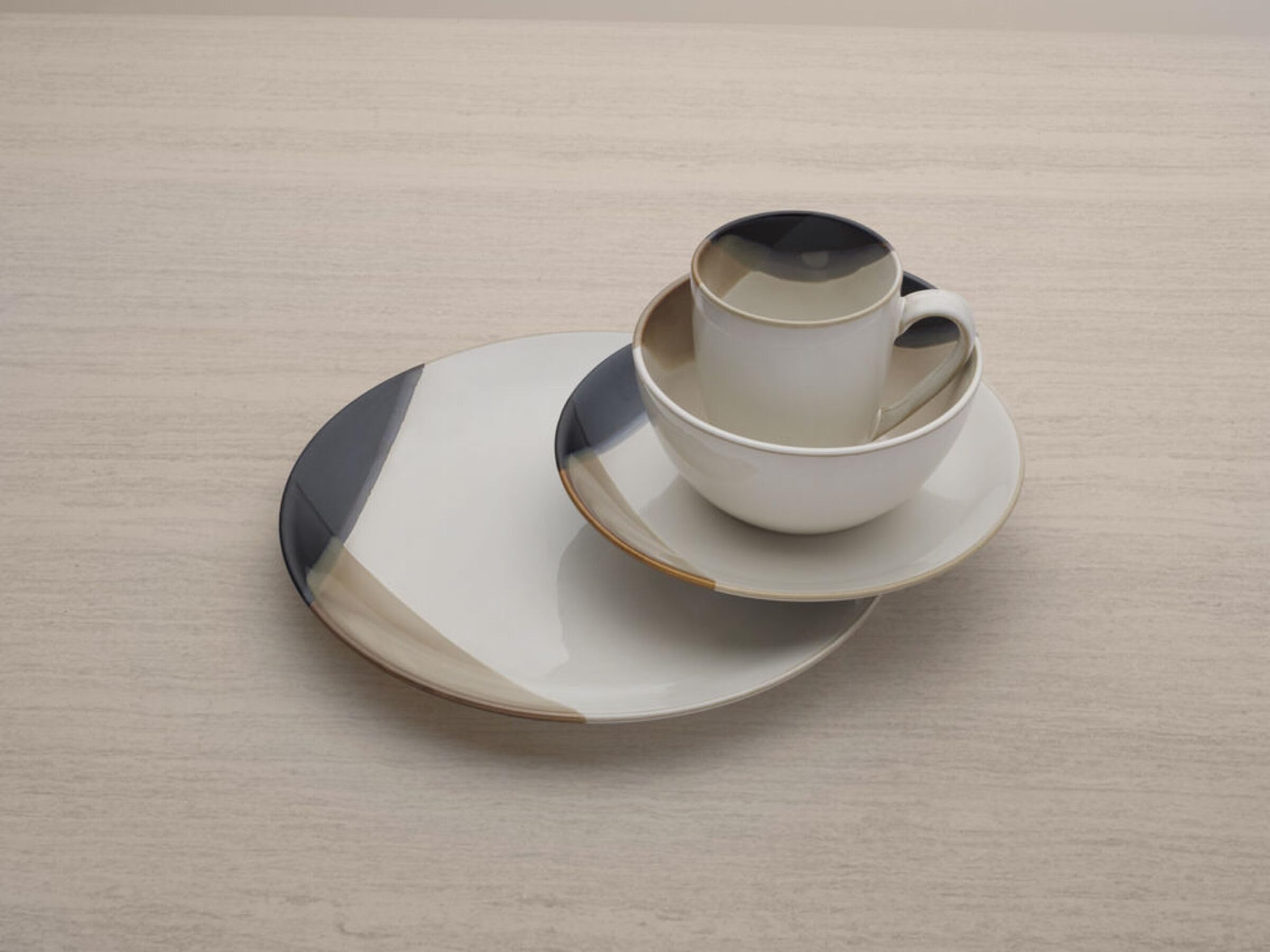 Mikasa Caden styled table with linens, creates inviting everyday dining atmosphere