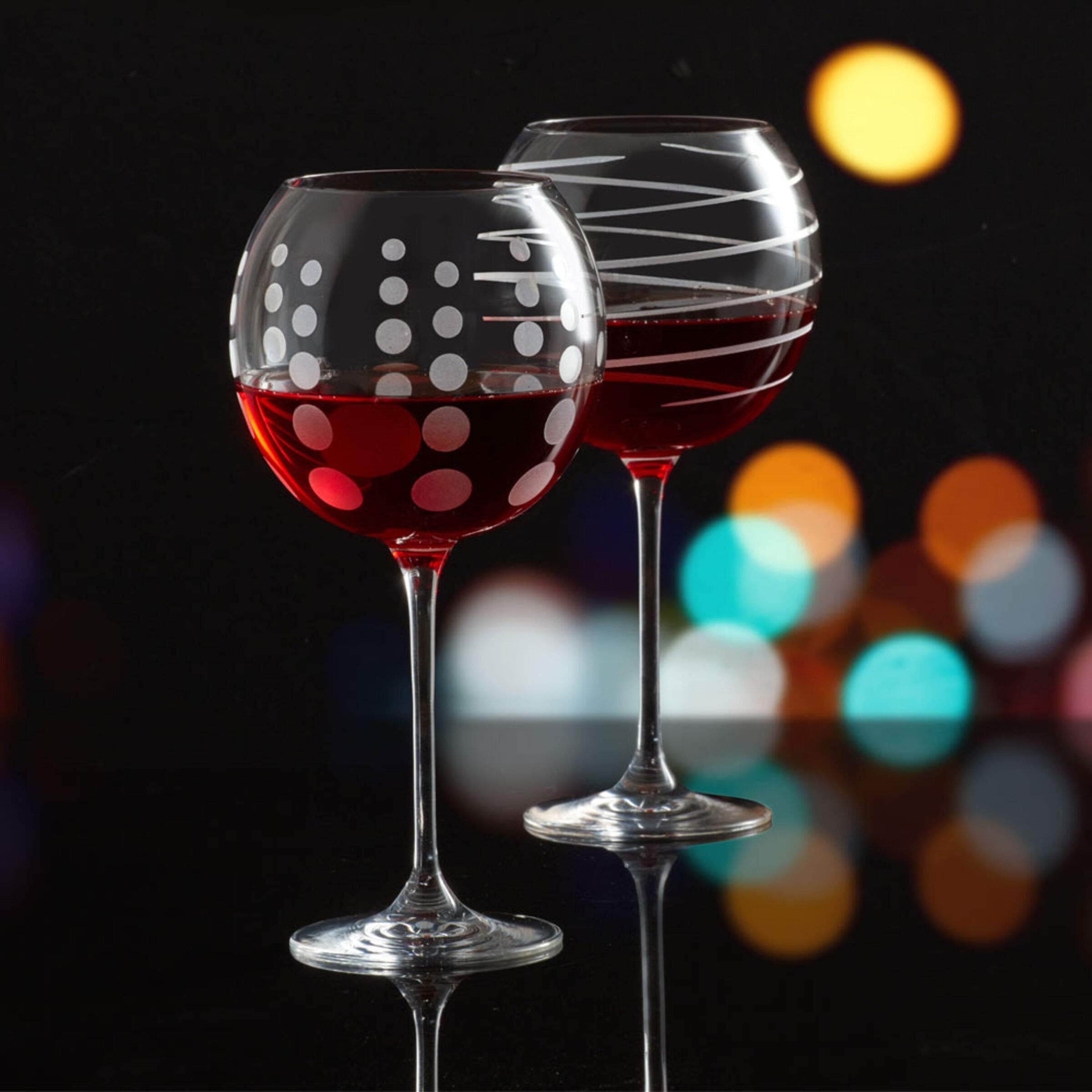 Mikasa Cheers goblets in use at a dinner table, brand adds festive cohesion and style