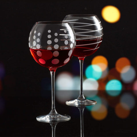 Mikasa Cheers goblets in use at a dinner table, brand adds festive cohesion and style
