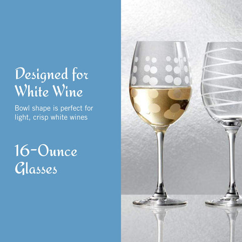 Mikasa Cheers glasses in use at a party showing easy guest identification